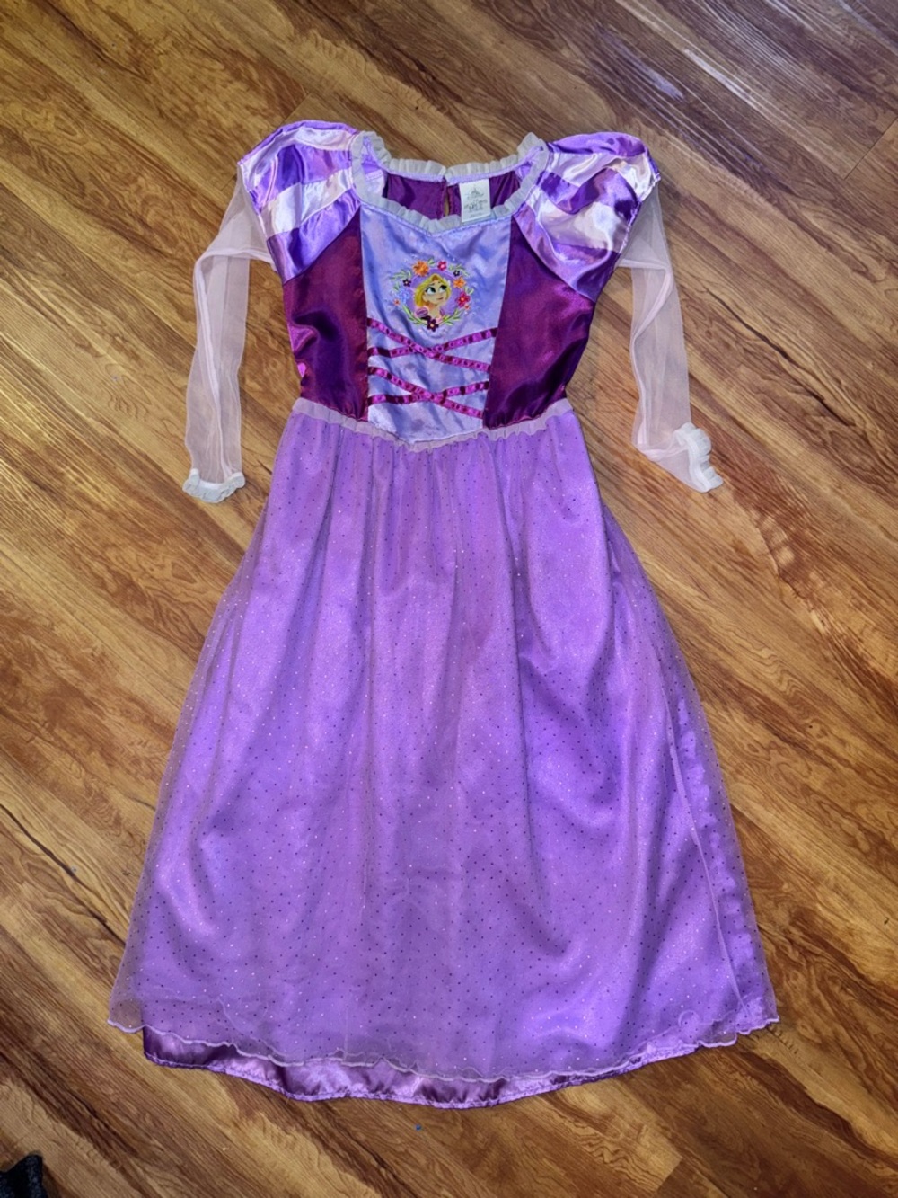 Disney Store Princess Tangled Rapunzel Kids' Girls Purple Dress Size 7/8 Costume